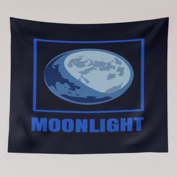 Item preview, Mystical Blue Moonlight Art – Celestial Night Sky Poster, Lunar Wall Decor, Cosmic Vibes Gift Idea designed and sold by Bright Nest Studio.