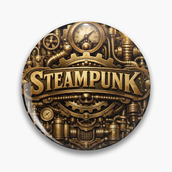 Item preview, Steampunk Emblem – Mechanical gears in Victorian style designed and sold by TimelessCW.