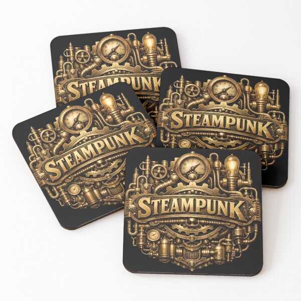 Item preview, Steampunk Emblem – Mechanical gears in Victorian style designed and sold by TimelessCW.
