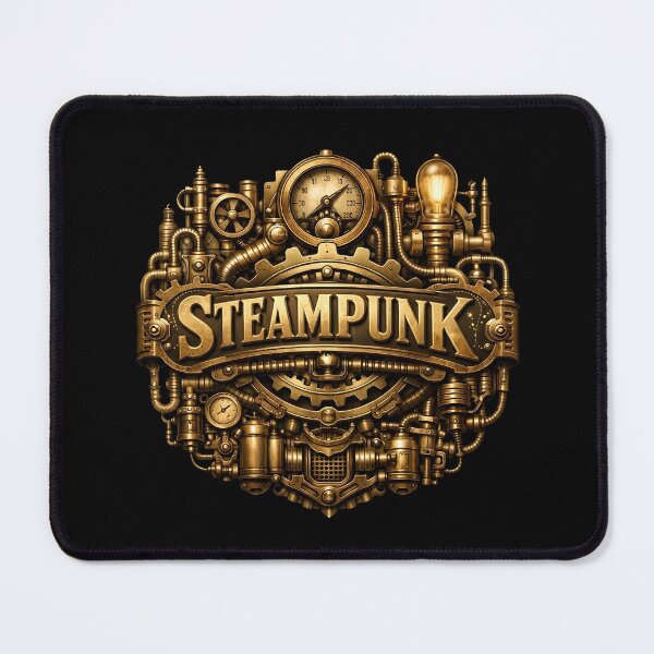 Item preview, Steampunk Emblem – Mechanical gears in Victorian style designed and sold by TimelessCW.