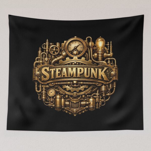 Item preview, Steampunk Emblem – Mechanical gears in Victorian style designed and sold by TimelessCW.
