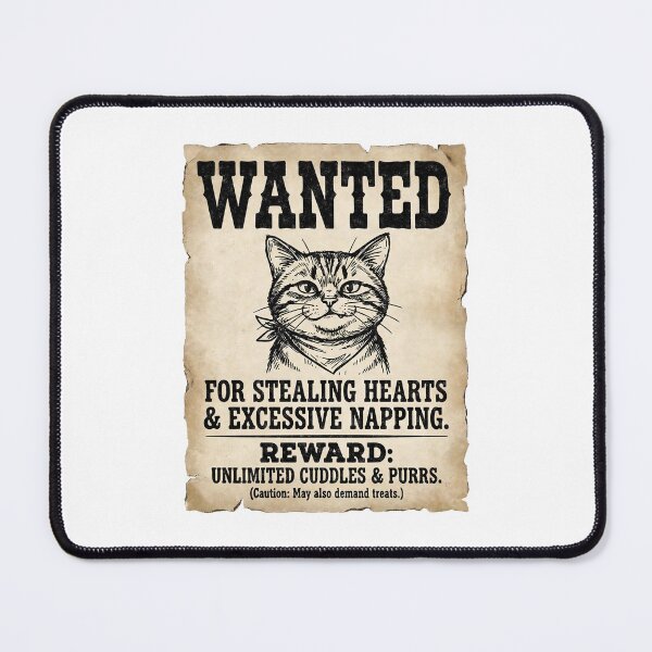 Item preview, Wanted Cat Vintage Funny Poster designed and sold by tollaru.