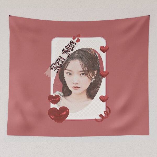 Item preview, Ren Min (任敏) Portrait Chinese Actress Art Chinese Celebrity Illustration portrait illustration Red Aesthetic Collage Design designed and sold by AJUNICE STUDIO.