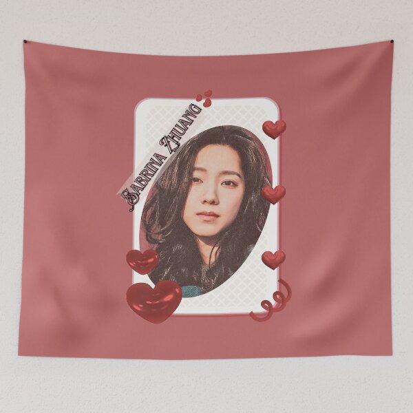 Item preview, Sabrina Zhuang – Zhuang Dafei (庄达菲) Portrait Chinese Actress Art Chinese Celebrity Illustration portrait illustration Red Aesthetic Collage Design designed and sold by AJUNICE STUDIO.