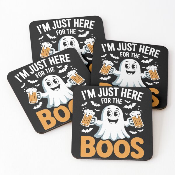 Item preview, I'm Just Here For The Boos Funny Ghost Beer Spooky Halloween 3  designed and sold by NailMolisa.