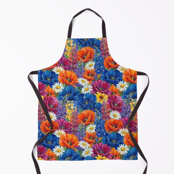 Item preview, Wild Spectrum Garden – Bold Vibrant Floral Pattern designed and sold by Velavue .