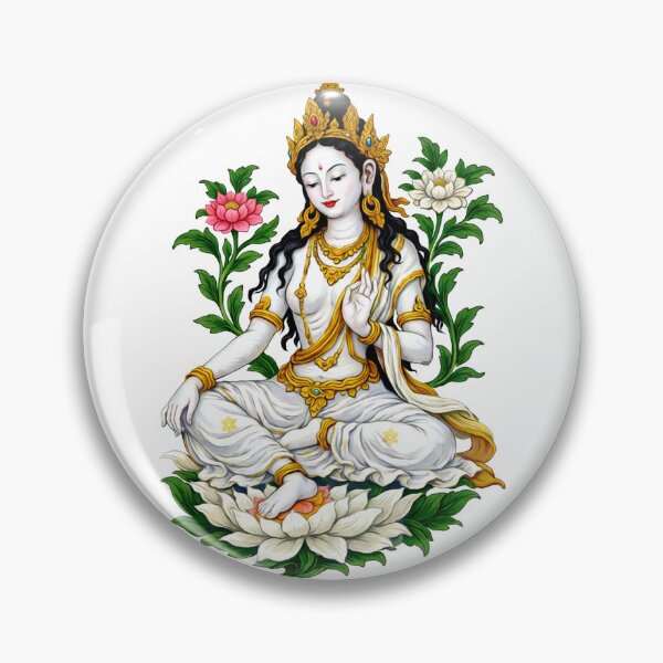 Item preview, White Tara Divine Compassion Art designed and sold by MSRART.
