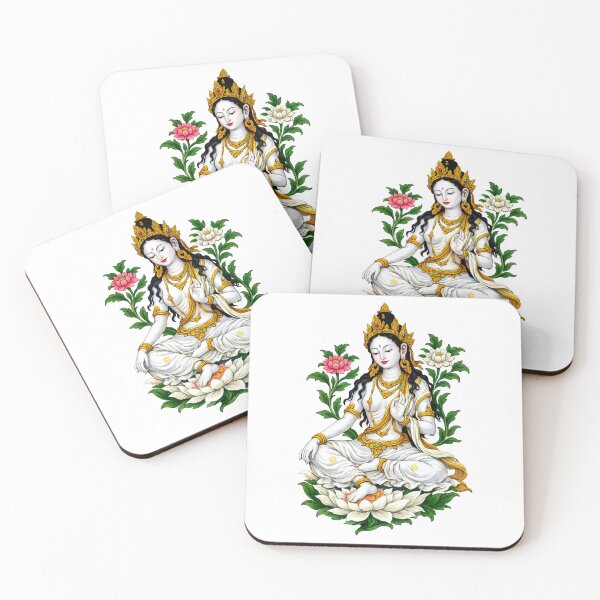 Item preview, White Tara Divine Compassion Art designed and sold by MSRART.