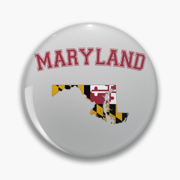 Item preview, Maryland Pride: State Map Flag Silhouette Typography designed and sold by mashmosh.