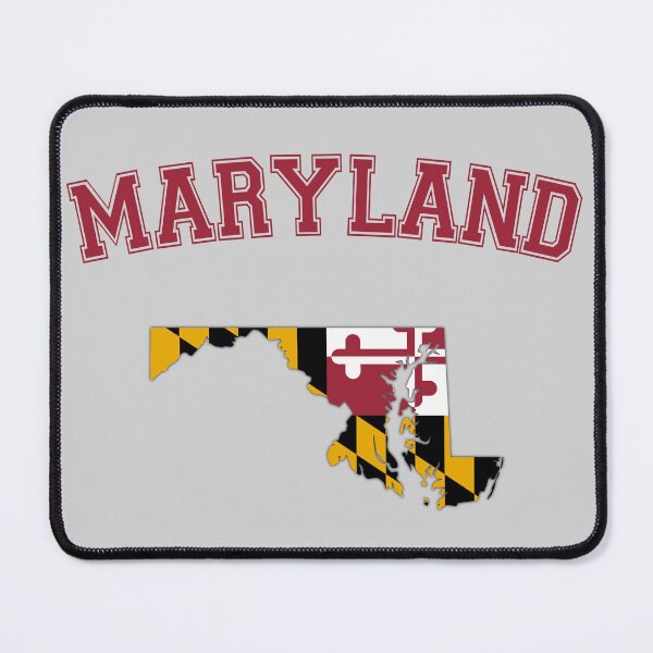 Item preview, Maryland Pride: State Map Flag Silhouette Typography designed and sold by mashmosh.