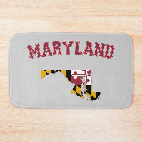 Item preview, Maryland Pride: State Map Flag Silhouette Typography designed and sold by mashmosh.