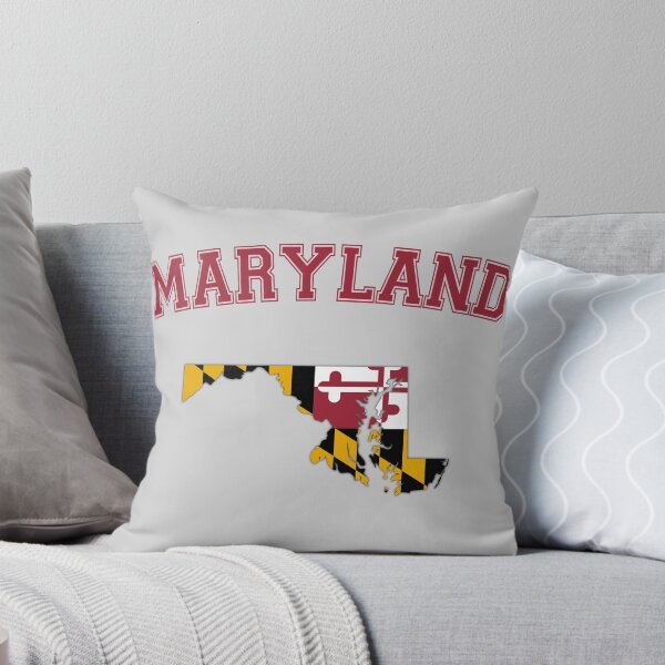 Item preview, Maryland Pride: State Map Flag Silhouette Typography designed and sold by mashmosh.