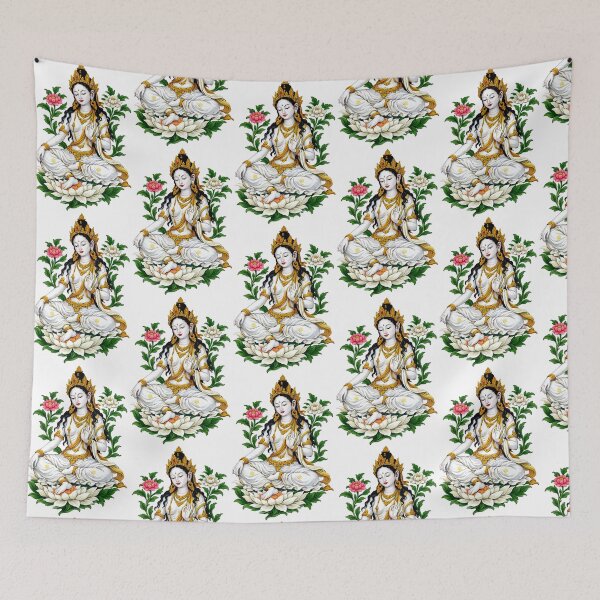 Item preview, White Tara Divine Compassion Art designed and sold by MSRART.