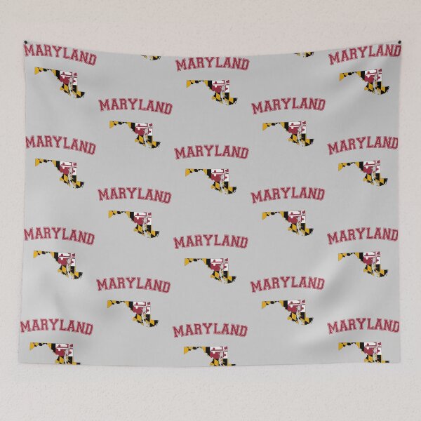 Item preview, Maryland Pride: State Map Flag Silhouette Typography designed and sold by mashmosh.