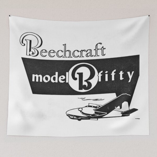 Item preview, Beechcraft Model B Fifty B50 classic airplane show designed and sold by PilotandPlane.