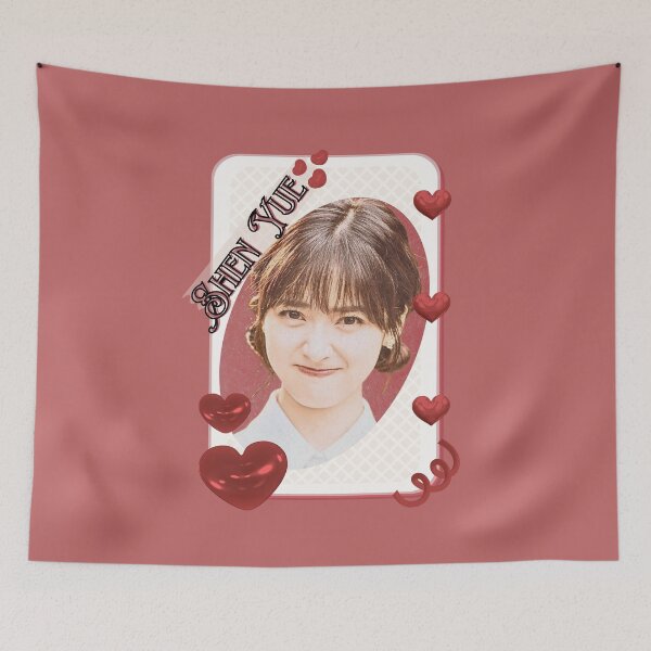 Item preview, Shen Yue (沈月) Portrait Chinese Actress Art Chinese Celebrity Illustration portrait illustration Red Aesthetic Collage Design designed and sold by AJUNICE STUDIO.