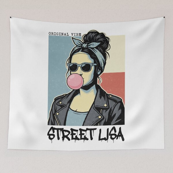 Item preview, Street Style Girl Bubblegum Art designed and sold by tollaru.