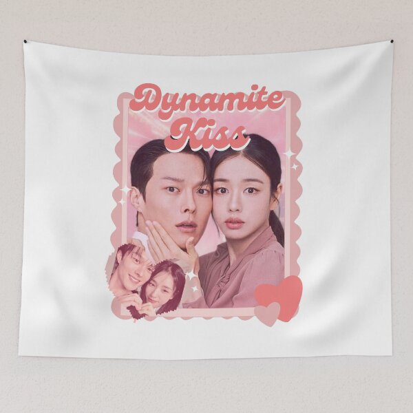 Item preview, Dynamite Kiss Romantic Comedy Illustration Korean drama Kdrama illustration designed and sold by HELL0WBELLO.