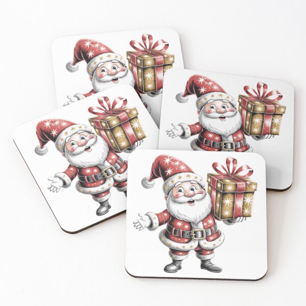 Item preview, Santa Claus with a Christmas gift designed and sold by JonysCreativeDesigns.