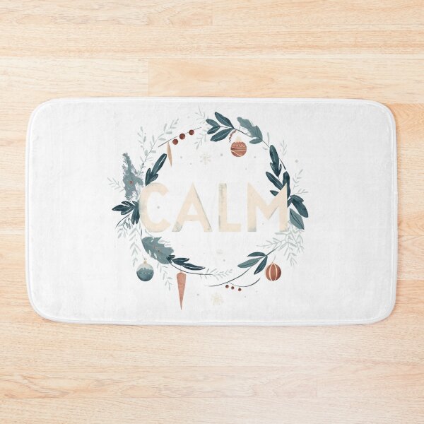 Item preview, Calm Winter Botanical Typography Peaceful Cozy Design designed and sold by MiszungART.