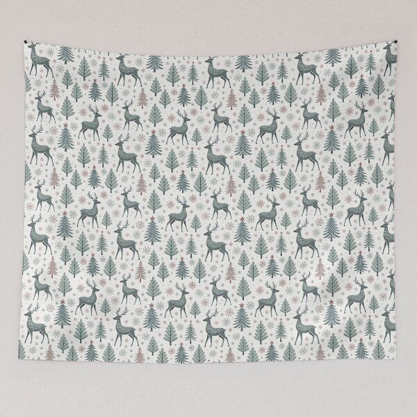 Item preview, Nordic Reindeer Symbols | Cozy Christmas Folk Art designed and sold by Shuga-Design.