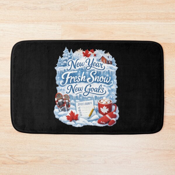 Item preview, New Year, Fresh Snow, New Goals – Canadian Winter Maple Leaf Design designed and sold by mocci10.