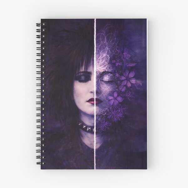 Item preview, Siouxsie Split Portrait Goth Floral Surreal Art designed and sold by Shoot-The-Moon.