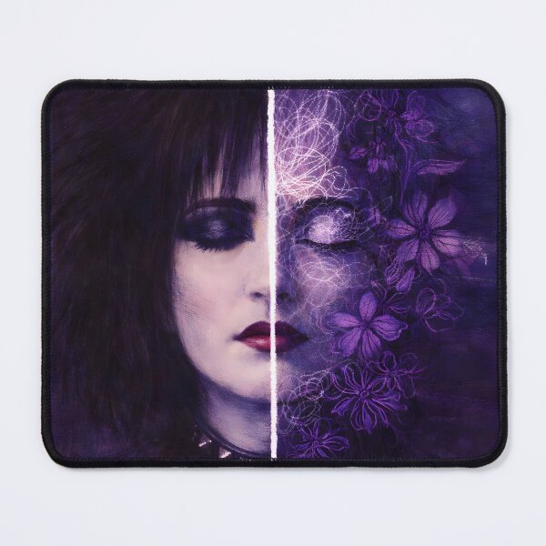 Item preview, Siouxsie Split Portrait Goth Floral Surreal Art designed and sold by Shoot-The-Moon.