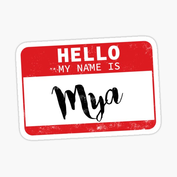 Mya Stickers | Redbubble