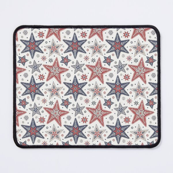 Item preview, Nordic Geometric Stars | Scandinavian Folk Winter Art designed and sold by Shuga-Design.
