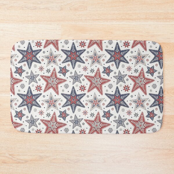 Item preview, Nordic Geometric Stars | Scandinavian Folk Winter Art designed and sold by Shuga-Design.