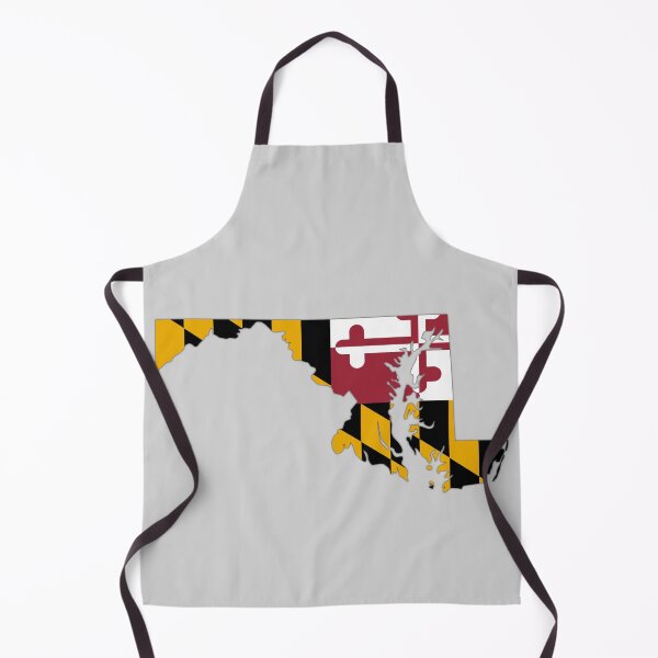 Item preview, Maryland Pride, State Map Silhouette with Official Flag Pattern designed and sold by mashmosh.