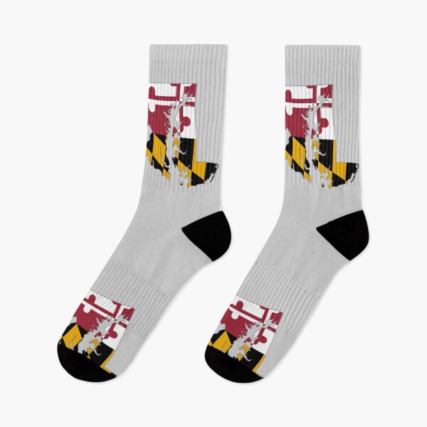 Item preview, Maryland Pride, State Map Silhouette with Official Flag Pattern designed and sold by mashmosh.