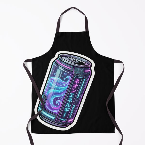 Item preview, Cyberpunk Neon Soda - Future Energy Drink Sticker designed and sold by DigitalVibes Art, CreatorSpace, PixelMood. By AngryFish.Art..