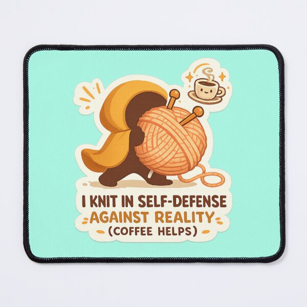 Item preview, I knit in self defense against reality (coffee helps) designed and sold by Iail Ioa.