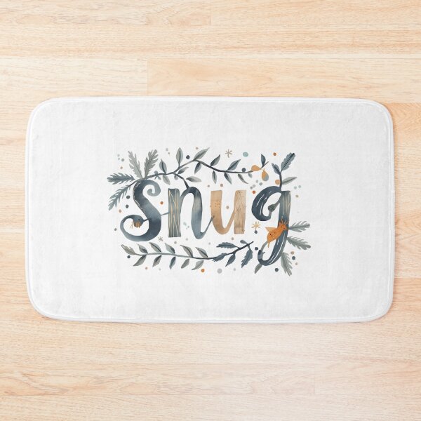 Item preview, Snug Winter Botanical Typography Cozy Soft Design designed and sold by MiszungART.