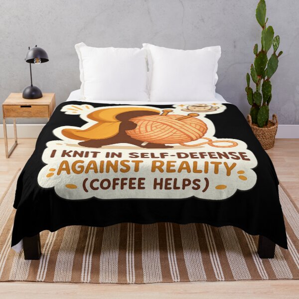 Item preview, I knit in self defense against reality (coffee helps) designed and sold by Iail Ioa.