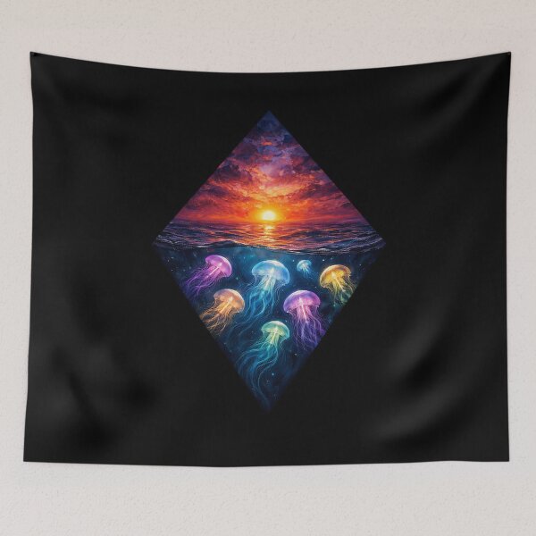 Item preview, Jellyfish Sunset Artwork designed and sold by Planetporridge.