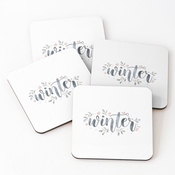 Item preview, Winter Botanical Typography Soft Seasonal Nature Design designed and sold by MiszungART.