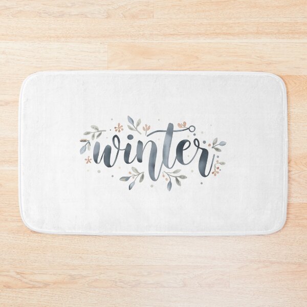 Item preview, Winter Botanical Typography Soft Seasonal Nature Design designed and sold by MiszungART.