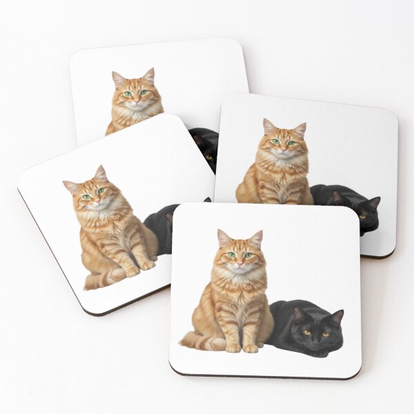 Item preview, Feline Duo: Gaze and Complicity designed and sold by Sappe_online.