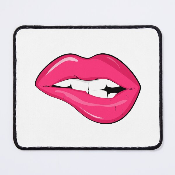 Item preview, Women's lips. Female mouth female pink kiss with lipstick makeup. hot girl. designed and sold by Natalia4321.