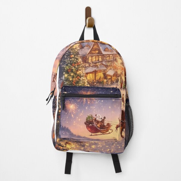 Item preview, Christmas Night Magic – Festive Winter Village Art designed and sold by kimkosovo.