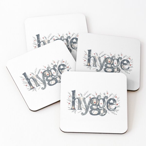 Item preview, Hygge Winter Botanical Typography Cozy Lifestyle Design designed and sold by MiszungART.