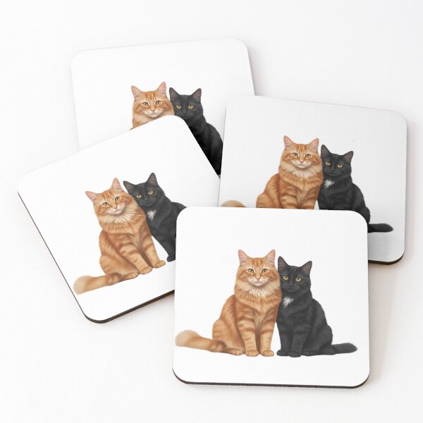Item preview, Feline Duo: Gaze and Complicity designed and sold by Sappe_online.
