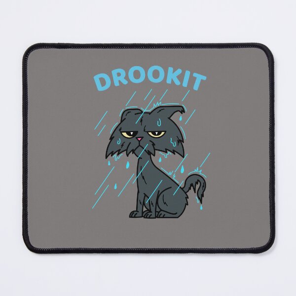 Item preview, Drookit Dog – Scottish Slang Rainy Day Illustration designed and sold by TalkTee Me.