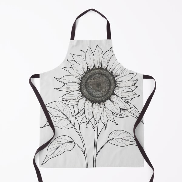 Item preview, Clean and Minimal Sunflower Flower Line Illustration. designed and sold by MissYouONLY.