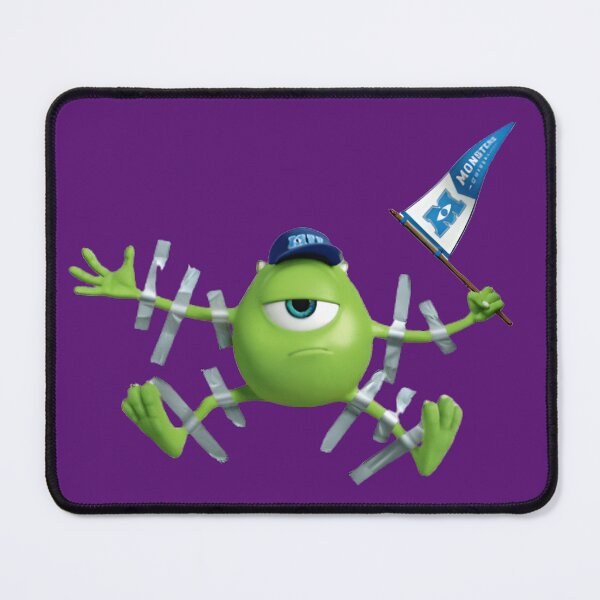 Item preview, Taped Up Wazowski (Green Monster with University Flag) designed and sold by YonderAndBeyond.
