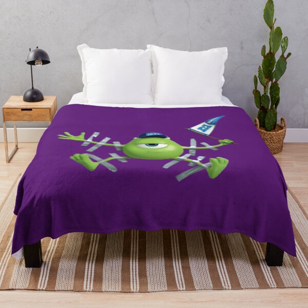 Item preview, Taped Up Wazowski (Green Monster with University Flag) designed and sold by YonderAndBeyond.