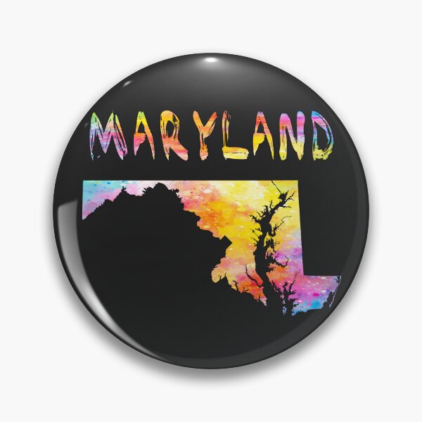 Item preview, Maryland State Map - Vibrant Watercolor Art Silhouette designed and sold by mashmosh.